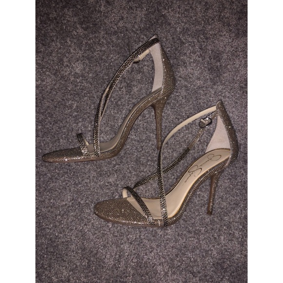 jessica simpson shoes gold heels
